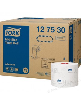 Tork Soft Mid-Size Toilet Roll 2ply White Hygiene